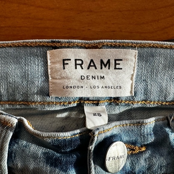 Frame Le High Skinny Jeans London Los Angeles Very Rare Pattern Style NWOT $195 - Picture 4 of 4